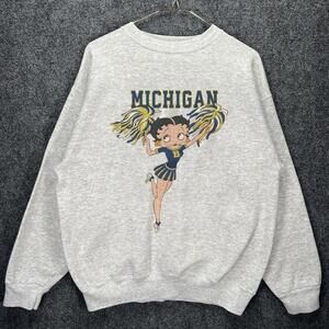 Michigan Wolverines Betty Boop University Of Michigan Sweatshirt Retro